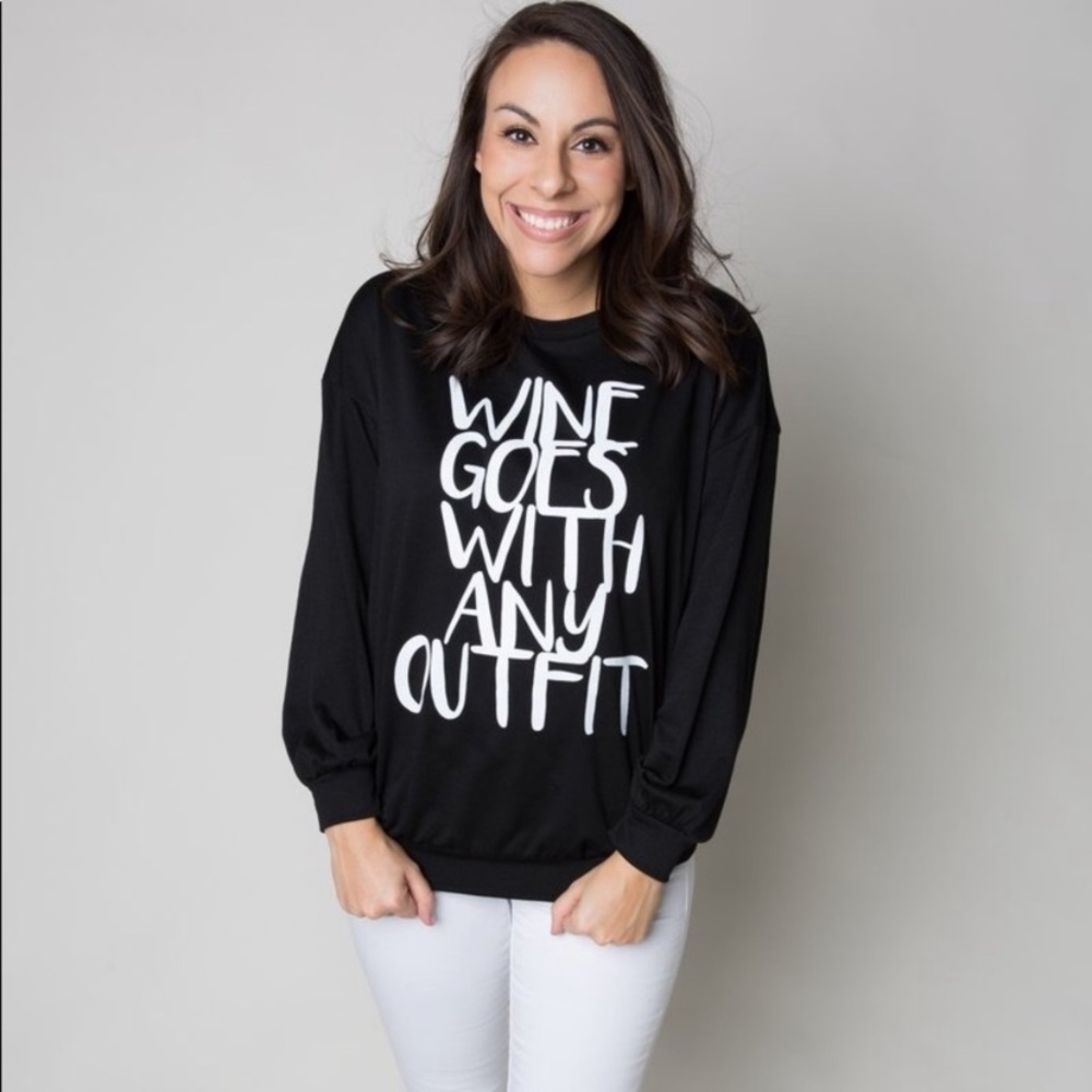 Long sleeved “Wine”Tee